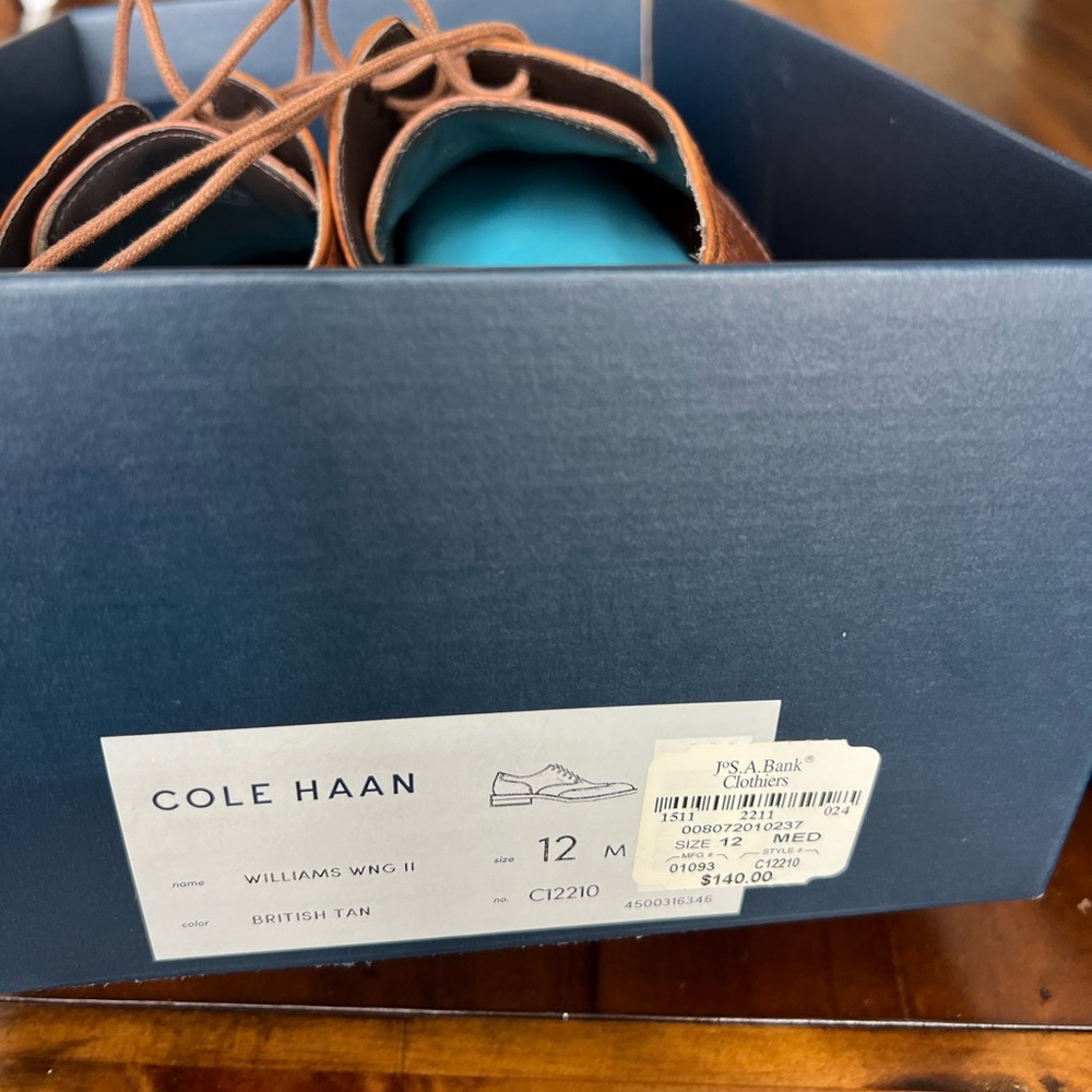 Cole Haan Brown Leather Oxfords - Picture 2 of 9